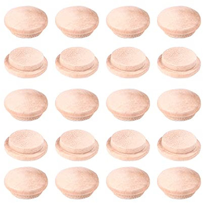 MroMax Holzdübel mit flachem Kopf, 14 x 9 mm, Weiß, 10 Stück, MRO191114T-0030, 25PCS 20*15