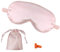 FORLADY Schlafmaske Seide Schlafbrille Für Damen Und Herren Verstellbare (Rosa)