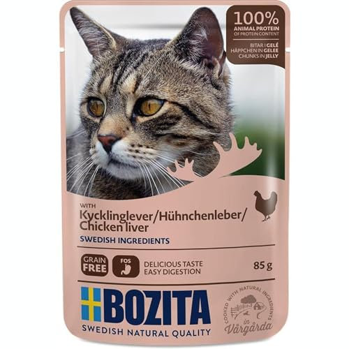 Bozita Häppchen in Gelee mit Hühnchenleber | 12x 85g