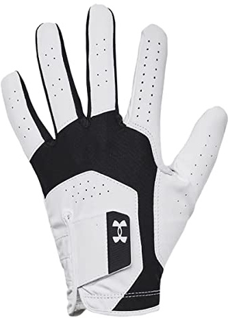 Under Armour Men's Iso-Chill Golf Glove , Black (001)/White, Left Hand Large