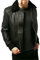 Herren Fliegerjacke Leder Lammfell Biker Racer Cafe Slim Fit Kurz Motorrad - Schwarz - X-Small