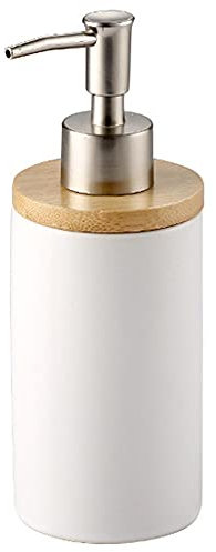 OnePine 400ml Keramik Seifenspender, Nordischer Stil, Lotionspender Soap Dispenser für Küche and Badezimmer