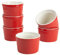 10 Strawberry Street ROMA-45-6RAM-R Roma Ramekin Set of 6, Stoneware, Red