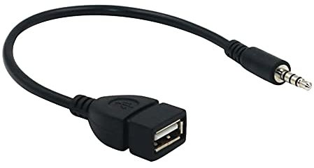 Asudaro USB-zu Aux-Audio-Adapter, Aux Audio Adapter 3,5 mm männlicher AUX Audio Stecker USB auf 3,5mm Klinke Audio Adapter Auto Konverter Adapter Kabel Schnur Steckverbinder für Auto Play Music