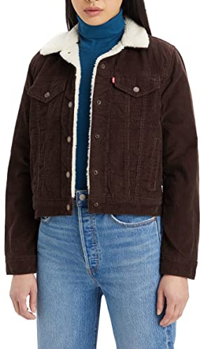 Levi's Women's Original Sherpa Trucker Jacket, Mole, XXS