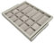 Emuca - Organisationsschublade mit sanft schließenden Schienen für Schränke, Modul 600mm, regulierbare, Steingrau lackiert