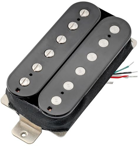 Artec HBA115 Alnico 5 Découvert Micro Humbucker Manche 8,4K pour Guitare électrique, Noir