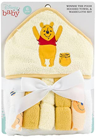 Winnie Puuh Kapuzenhandtuch und Waschlappen-Set