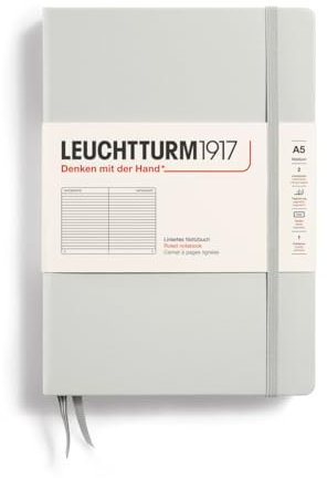 Notizbuch Leuchtturm1917 A5 Hardcover natural colors light grey | liniert
