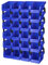 Weysat 24 Pcs Storage Bins Parts Racks, Wall Mounted Tool Storage Bins, Plastic Stackable Garage Storage Bin Organizer for Screws Bolts Nuts Nails Beads Small Hardware Parts Storage Men Gift Tools