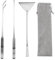 Aquarium Aquascape Tools Kit, 3 in 1 Stainless Steel Aquarium Tank Tweezers Sand Spatula Tool Set with Flannel Bag for Fish Tank Cleaning Aquatic Plants Triming