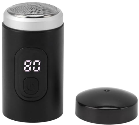 Rasoio Elettrico Portatile Mini Shave, Ricaricabile Senza Fili, Regolabarba Tascabile per Casa e Viaggi