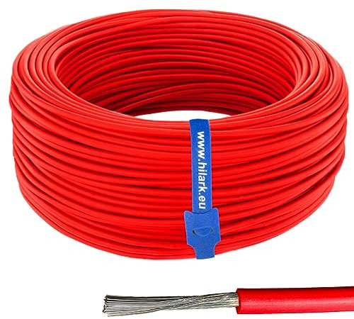 Solarkabel Photovoltaik 1x6 mm² Rot 25m Hilark