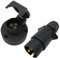 SAMETRUCK 3 polige Steckdose + Stecker 6-24V 12V PKW LKW Anhänger Boot Traktor Schlepper