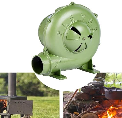 Ventilateur Électrique De Cheminée 220V Pour Barbecue - Souffleur De Forge De Forgeron Électrique, Briquets À Charbon Forge BBQ, Pour Camping Randonnée Cuisson Feu ​Soufflet Outils De Barbecue(150W)