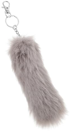 LIFKOME Schlüsselanhänger Mit Fuchsschwanz-hänger Flauschiger Schlüsselbund Für Taschen Auto Und Handtaschen-Dekoration Zubehör Für Schlüssel Und