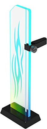 HNsdsvcd 5V 3Pin ARGB Gaming Video Card Soporte Aluminio Vidrio Templado ARGB GPU Soporte Soporte Placa Base GPU