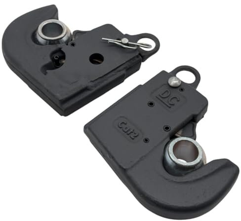 2 Stück Unterlenker Fanghaken Kat 2 geschmiedet Schnellkuppler inkl. Kugel