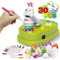 HaoVrisn Ostern Bemalen Maschine Kinder, Bastelset Ostereier zum Bemalen Set Mit 30 Weiße Eier, 30 Schlüsselbänder und 12 Stifte, Ostern Basteln 3-10 Jarhe Ostergeschenke Ostereier zum aufhängen