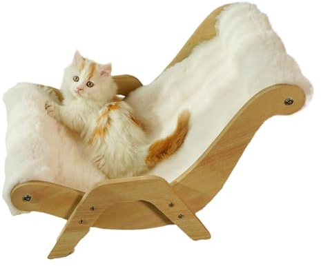 YRTUOP Katzen Lounge Sessel, Plüsch Katzensofa Tragbarer Katzenbett Haustiersofa Hundesofa Für Mittelgroße Kleine Hunde Und Katzen, 37x50x36.5cm