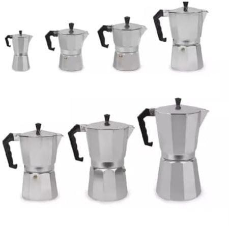 KAYNUR 1/2/3/6/9/12 Cup Italian Espresso Maker Stove Top Coffee Percolator Moka Pots (12Cup - 700ml)