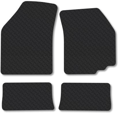 Suzuki Alto (2009-2014) 5mm Rubber Car Mats | Heavy Duty Rubber Tailored Fit Floor Mats Full Coverage Durable Waterproof Accessories Easy Clean Anti Slip Made in the UK