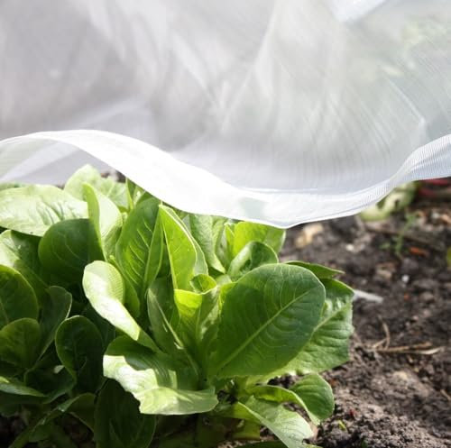 Heavy Duty Insect Mesh Netting UV-Resistant, 0.8mm Square Fine Mesh, Plant & Crop Protection, Bird & Insect Barrier for Plants & Vegetable Beds, 2m x 5m