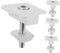 DIYEAH 4 pièces Pince Aluminium pour Montage de Panneaux Solaires avec Vis à Tête Creuse et Rondelles Kit de Fixation Polyvalent et pour Systèmes Photovoltaïques