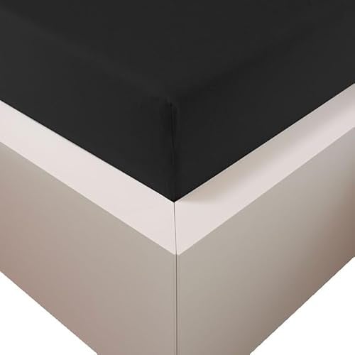 Traumschloss Edel-Jersey Spannbetttuch Premium Plus | Mako Baumwolle mit Lyocell & Elasthan | Bettlaken wärmt im Winter & kühlt im Sommer | hautsympatisch