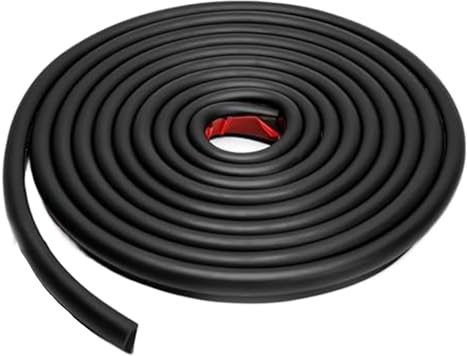 5 m lange Wohnmobil-Regenrinne, 1/2 Zoll hohe Tropfkante, PVC-Regenleiste, J-förmige Dachrinne, weiche Gummileiste, Wasserführungsleiste for Wohnmobile FüR Lkw, Wohnmobil, Boot, Auto, Van
