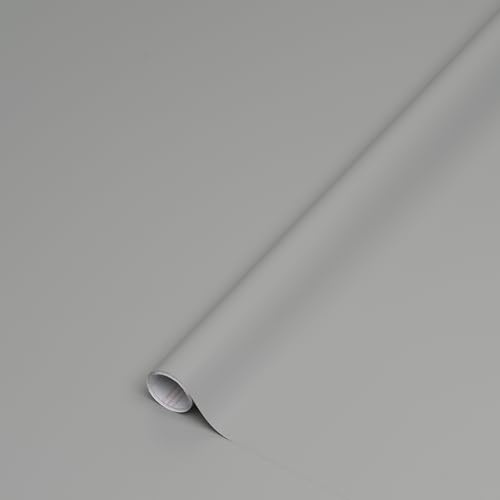 d-c-fix Möbel-Klebefolie Uni seidenmatt Grau 67,5 cm x 15 m | abwaschbare und selbstklebende Deko-Folie für Küche, Schrank, Tisch & Fensterbank - modern & nachhaltig