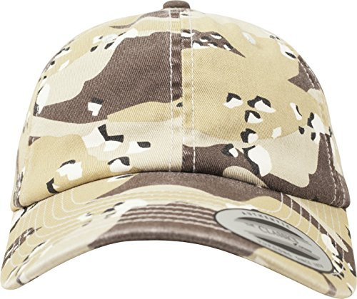 Flexfit Unisex Low Profile Camo Washed Cap Kappe, retro desert camo, Einheitsgröße