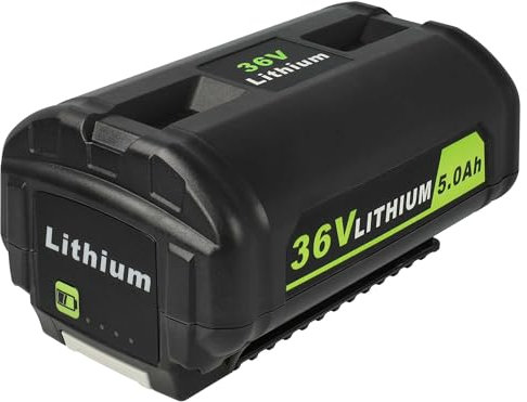 vhbw 1x Akku kompatibel mit Ryobi RBV36B, RCS36, RCS36X3550HI, RHT36C5525, RBC36X26B, RBL36B, RBL36JB Werkzeug (5000 mAh, Li-Ion, 36 V)
