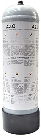 3S SuperSamaStore Azoidro Bouteille/Cartouche d'Azote Hydrogène 2,2 Litres, 110 Bar