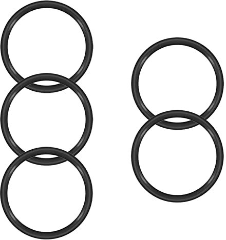 5 Piezas Junta Tórica de Goma, Arandelas de Nitrilo Goma, OD 80mm ID 70mm Ancho 5mm, Arandelas de Goma Surtidas para Grifos Cocina y Fontaneria Reparación Rápida Automática-Othmro