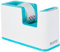 Leitz Klebeband-Tischabroller, Fester Stand, Klebebandabroller inkl. Klebeband, Weiß/Eisblau, Duo Colour, WOW, 53641051