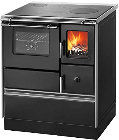 Westminster (by Wamsler) G001766185 Wamsler K 176 F/A 70 Style Küchenofen Schwarz, Stahlkochfläche, Backfach links/A