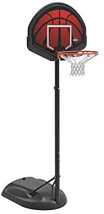 LIFETIME Basketballkorb mit Ständer für Kinder & Erwachsene | Höhenverstellbare Basketballanlage 167-228 cm Schwarz