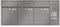 RENZ/Plan / 3er Unterputz-Briefkastenanlage Einbau-Briefkasten mit Sprechfeld/RAL-Farbe 9007 Volumen 21 L/Dein-Briefkasten.de