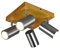 Trio Leuchten Deckenleuchte Marley 812400407, Metall Nickel matt, Holz, exklusiv 4x GU10