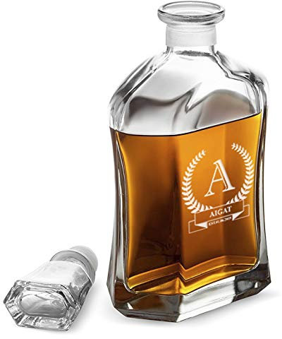 AIGAT Carafe à décanter personnalisée pour homme 50e anniversaire 700 ml