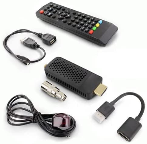 Decoder Digitale Terrestre HDMI STICK TV DVB-T2 H.265 HEVC 265 10 bit, Dvb-T2 HD HDMI Mini Stick Ricevitore Formato Pocket Piccolo HD HDMI USB Dimensioni Ridotte, Telecomando Universale 2 in 1