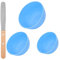 3pcs Dental PVC Rubber Mixing Bowl with Spatula for Alginate and Plaster