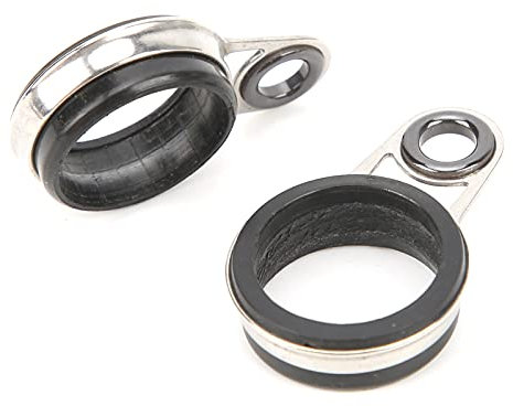 Uadme Führungsringe Angeln, 37pcs Edelstahl-Keramik-Ring Teleskopisch Ring Rutenringe Tragbar für Brandungsangeln mit Seitenring im Freien Zubehör für Angelfreunde