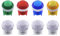 SJ@JX 8x Arcade 28mm Push LED Button Keyboard MX Microswitch Screw in Type Light Button for Arcade Game MAME Jamma Joystick Raspberry Pi Machine E multicolor