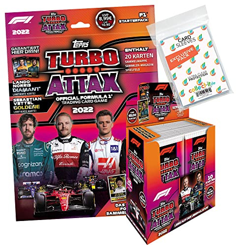 Topps - Turbo Attax Formel 1 2022-1 Starter + 1 Display (24 Booster)