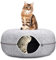 katzenbett,M-Höhlen&häuser,Abnehmbares Tunnelspielzeug Kann für Katzenbetten oder Katzenspielzeug verwendet Werden,katzennest Filz rundes Design, Donut katzenbett Harter atmungsaktiver Filz