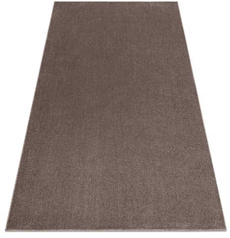 ETON PLUS Teppich für Wohnzimmer und Schlafzimmer Mocca Braun 300x350 cm