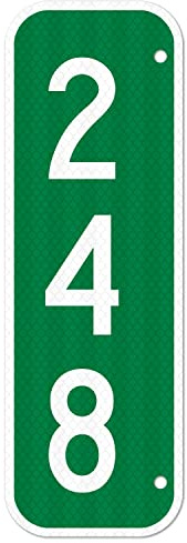 911 Address Sign, Custom Vertical Reflective Mailbox Sign, Christmas Gift