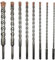 CAVATINY 8tlg SDS Plus Bohrer Set - SDS Hammerbohrer für beton, ziegel, zement, stein mit 4 Schneiden - 8tlg. 6 8 10 12 14 16 20 25 x 260mm - SDS Plus-Schaft passend für Bohrhammer